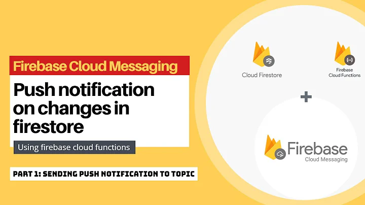 Send FCM push notification on changes in firestore using Firebase functions : Part-1 : To Topic