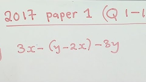Revision 2017 Paper 1, Question 1-10