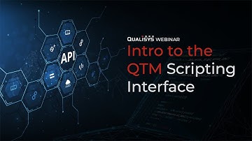 Qualisys Webinar - Intro to Scripting in QTM