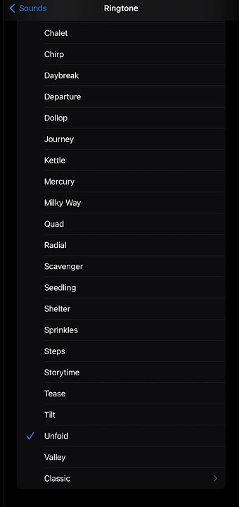 Apple iOS 17 Unfold Ringtone