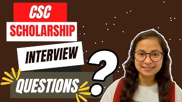 Chinese Government Scholarship।।CSC Scholarship Interview Questions 2023।।Study in China