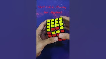 4x4 OLL Parity tutorial easy - Pure Algorithm 2 #4x4 #edgeparity #rubikscube #parity