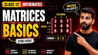 Matrix Basics | Class 12 Mathematics | Complete Basics
