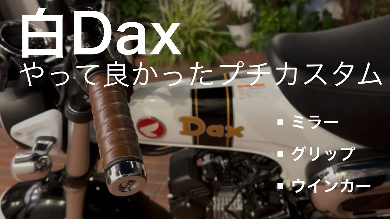 Dax small customizations I'm glad I did: mirrors, grips, turn