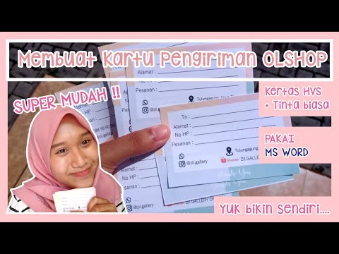 Video: Bagaimana cara membuat stiker alamat pengirim?