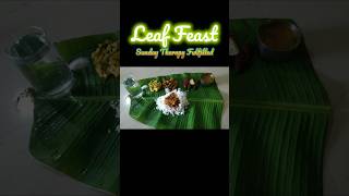 Sunday Leaf Feast|Traditional Feast|Non-VegLover|Togetherness|MealOnLeaf|LunchOfTheDay|SundayVibe|