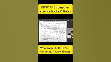 BPSC TRE 4.0 computer science books | Tre 4.0 books | Computer science books for Bihar STET 2025