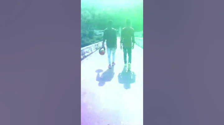 Walking slow motion status with my friend