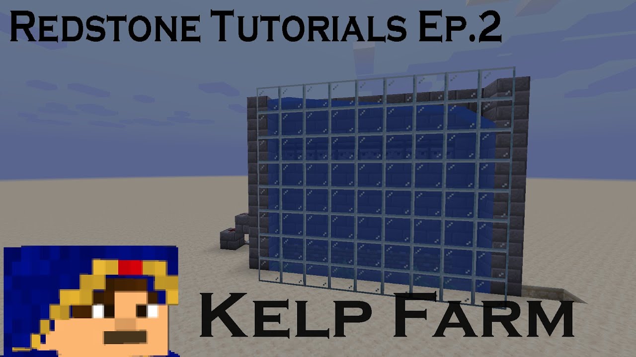 [1.14 : OUTDATED] How to Make an Auto Kelp Farm - Redstone Tutorial Ep ...