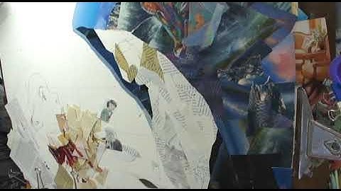 Father Frost Collage Illustration for Children’s Book