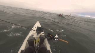 Crossing the Willapa Bar and Salmon Fishing from a Kayak