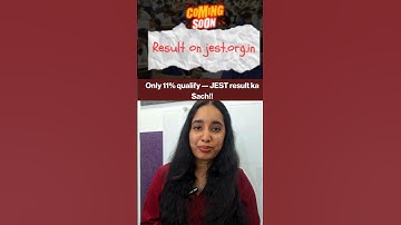 JEST 2025 Result Guide – Download Link, Cutoff, Scorecard & What’s Next? #jest #jest2025 #shorts
