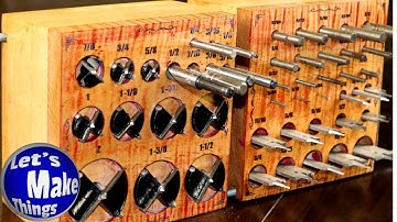 Make a Drill Bit Butcher Block