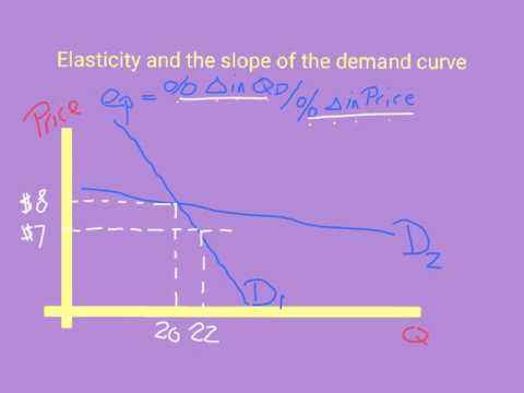 elasticity and the slope of the demand curve