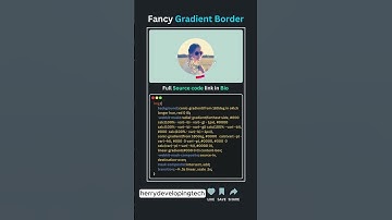 🌈 Fancy Gradient Border! 💻✨ | Stunning CSS3 Design in 60 Seconds||#shorts #shortvideo #coding #2025