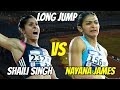 Long jump shaili singh 652m nayan james 644m  indian grand prix  i  swaminathan gunasekaran