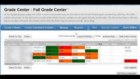 Blackboard 9.1.13: Delete Grading Period