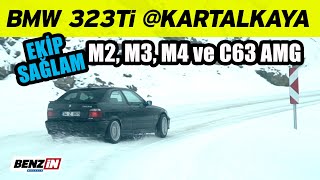 BMW Compact ile karda drift | Ekip sağlam: M2 Competition, E46 M3, M4 CS ve C63 AMG | VLOG