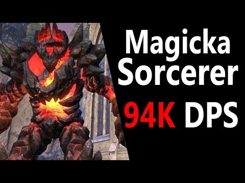 Magicka Sorcerer 94k DPS Parse Target Dummy - Scalebreaker ESO