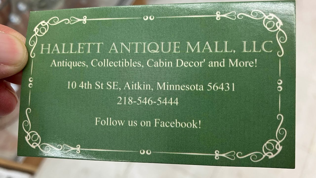 Hallett Antique Mall Part 1. Aitkin Minnesota YouTube