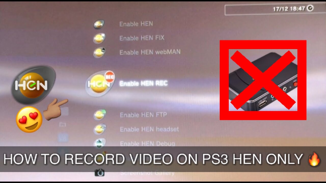 Koningin puzzel woonadres HOW TO RECORD VIDEO ON PS3 HEN ONLY 😍🔥 - YouTube