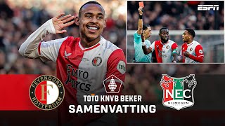 🏆 Houdt FEYENOORD stand in BEKERFINALE met TIEN MAN?! | Samenvatting Feyenoord - N.E.C.