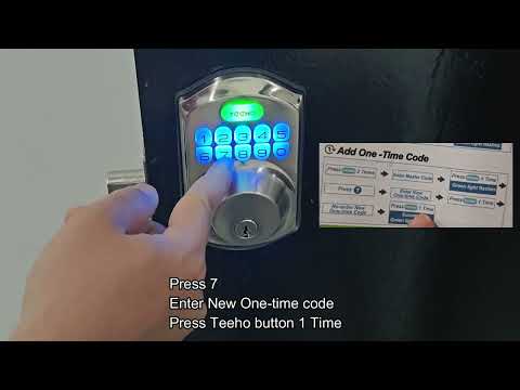 Teeho Lock Add One-Time Code