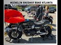 Road atlanta motorcycle track daysteve hines runs wideopen on his triumph wthe pre racing club