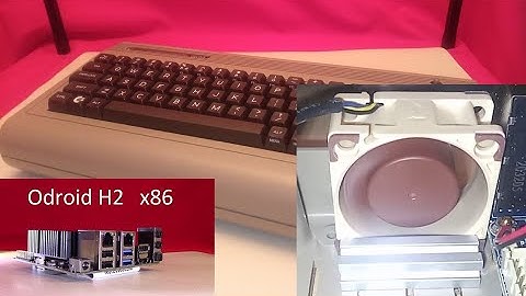 Retro c64 case, fitting the Noctua 40mm 5v fan for the Odroid H2+ x86 - Part5