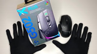 Unboxing Logitech G502 X PLUS Lightspeed Wireless Gaming Mouse + G POWERPLAY Charging Mousepad