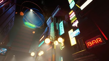 Cyberpunk Alley Unreal Engine Level - In-Development Game