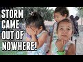 FREAK RAINSTORM DURING OUR VACATION -  ItsJudysLife Vlogs