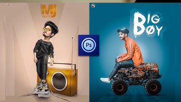 Big Boy Miniature Concept Photo Editing Tutorial in Ps Touch | Photoshop mobile Version Editing