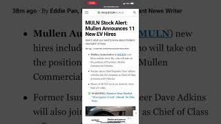 Mullen Automotive Stock Will EXPLODE Because of THIS! Buying $MULN Stock! Price Prediction