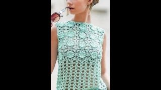 Blusa de mujer a crochet muy facil y rapida 2ª parte