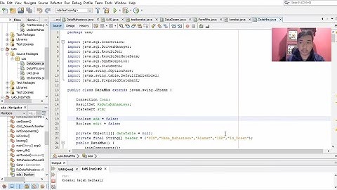 Simulasi aplikasi dan Source code (Data Mahasiswa dan Dosen) PBO