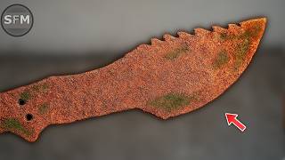 Restoration a Totally Destroyed Tactical Knife – Unbelievable Transformation!