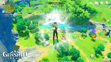 Genshin Impact - ACT1 Complete - All Map Unlock vs Glider Quest Gameplay - CBT2 2020