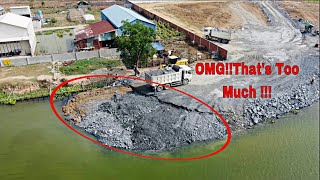 N.17: Insane Land Sinking!! This Time Sink More Big Then Before Get Coverage By  Truck, Wheel Loader