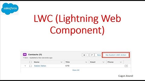 Salesforce Lightning web component (LWC) basic tutorial