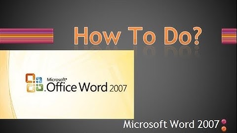 How to customize Quick Access Toolbar in MS Word 2007| Re-arrange  Quick Access Toolbar as you need