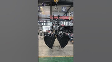 Test of a 1.8 cbm clamshell bucket #excavatorbucket #clamshellbucket #excavator #shovel #bucket