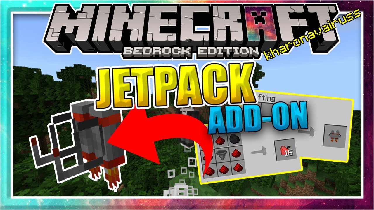 COMO CRAFTEAR UN JETPACK Y COMBUSTIBLE EN MINECRAFT PE 1.14 DVGamer21
