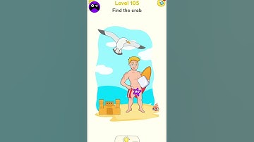 Delete Puzzle level 105 Funny Mobile Games Android ios, Max levels Gameplay Walkthrough #shorts