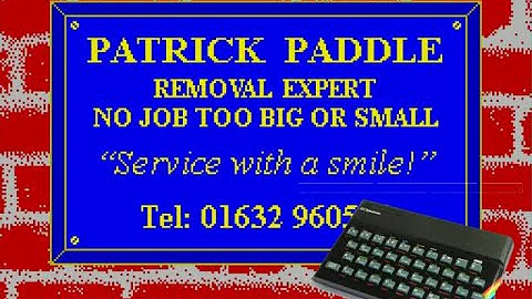 Patrick Paddle - New addictive action game for the ZX Spectrum