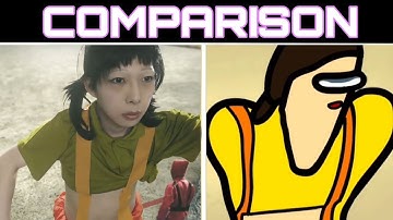 Pro Squid Game Players be like  Comparison (Part 2)
