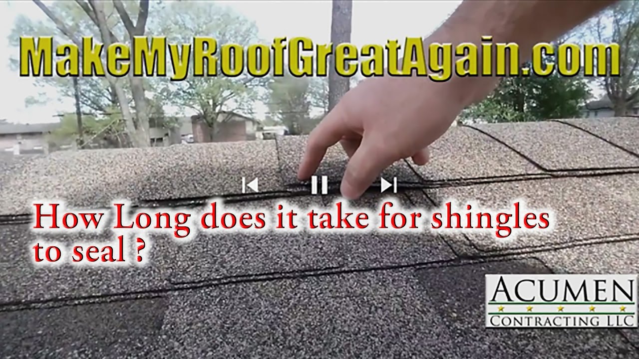 How Long Does It Take For Asphalt Shingles To Seal