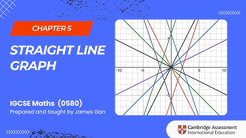 IGCSE Maths (0580) - Chapter 5: Graph (1) - Straight Line Graphs