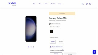 Samsung Galaxy S23 Visible by Verizon