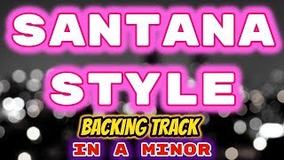 Video thumbnail of "Santana Style Backing Track"